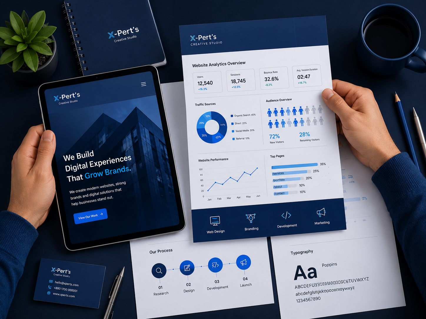 X-Pert's web design and digital studio